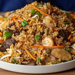 assorted fried rice comes with extra fried chicken & assorted alone